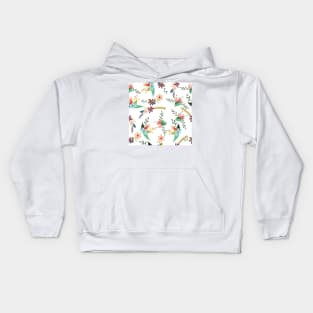 Flower Pattern Kids Hoodie